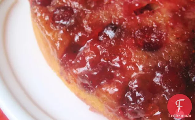 Cranberry De Cabeça Para Baixo Bolo