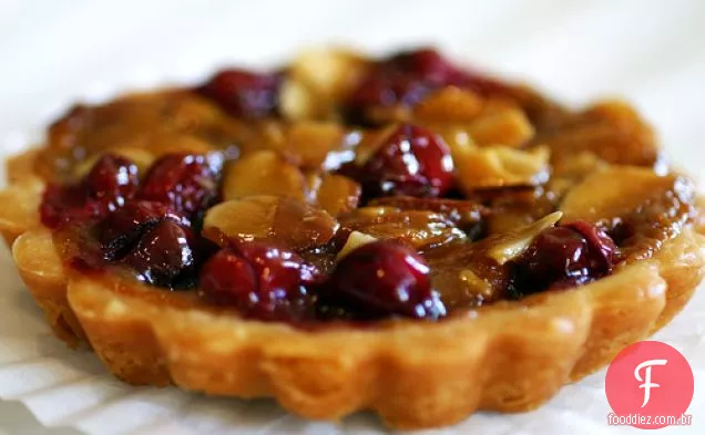 Torta De Cranberry, Caramelo E Amêndoa