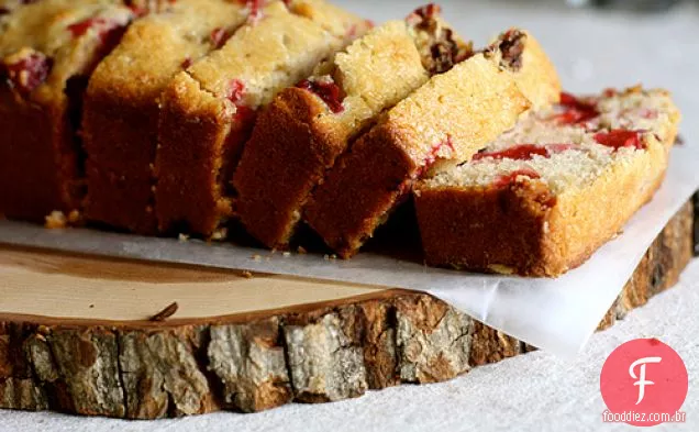 Mel Cranberry Fubá Pão Rápido