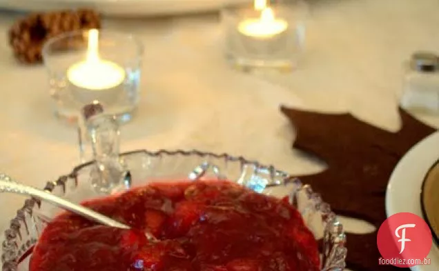 Molho De Cranberry Temperado Com Maçã E Laranja