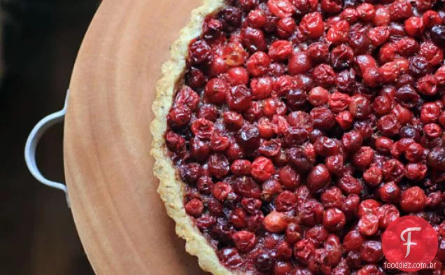 Torta De Cranberry Com Crosta De Avelã