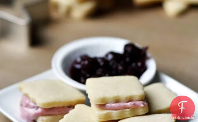 Recheio De Biscoito De Queijo Creme De Cranberry