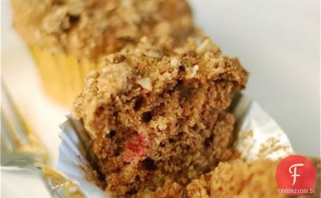 Whole Wheat Cranberry Spice Oat Muffins