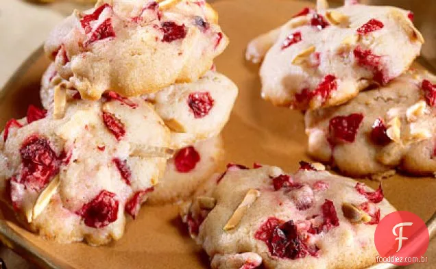 Biscoitos De Cranberry-Amêndoa