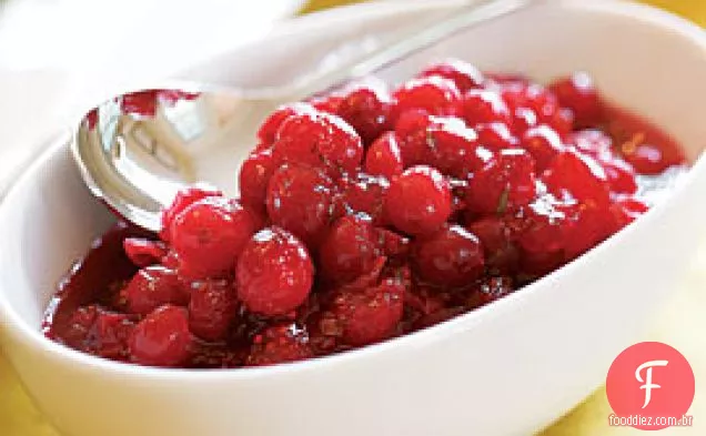 Molho De Cranberry Com Laranja E Alecrim