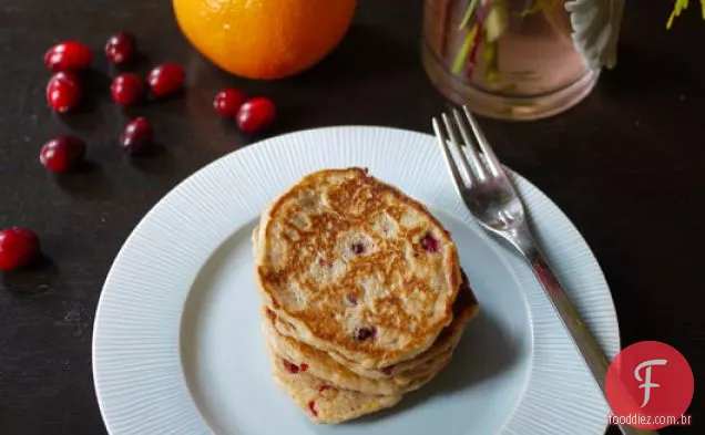 Panquecas De Especiarias De Cranberry Laranja
