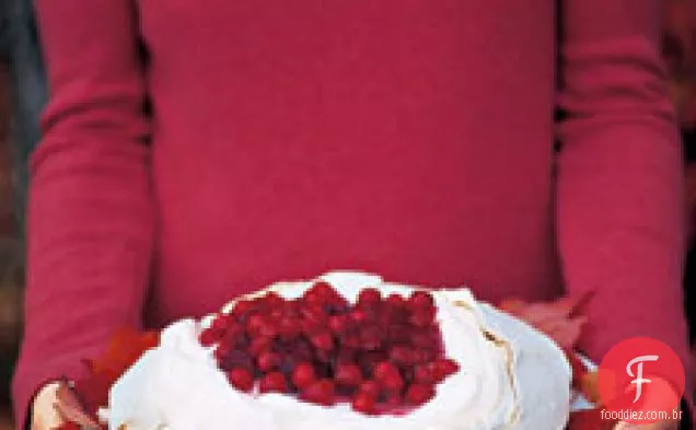 Cranberry E Baunilha Pavlova