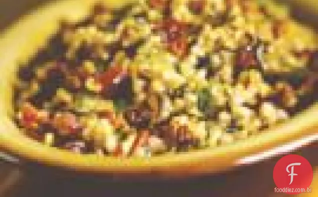 Pilaf De Arroz Selvagem Com Cranberries E Nozes Secas