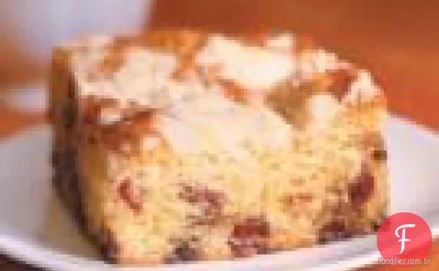 Bolo de café com creme azedo com cobertura Streusel