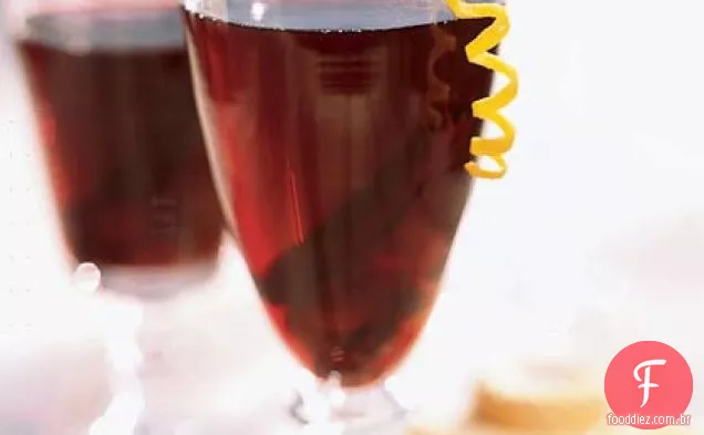 Ponche De Vinho De Cranberry Quente
