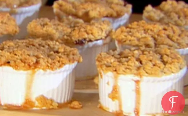 Pêra, maçã e cranberry Crisp