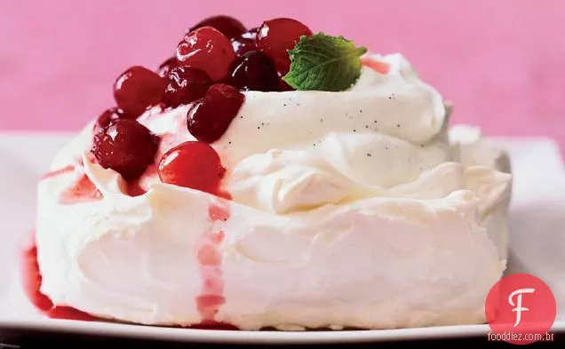 Cranberry and Orange Pavlovas