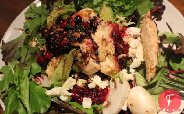 Salada De Salmão Balsâmico Cranberry
