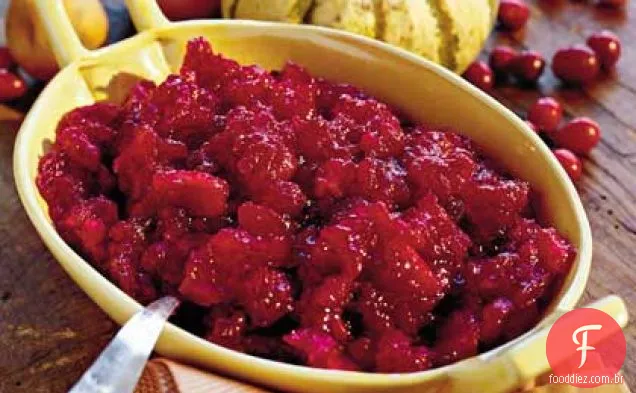 Molho Duplo De Cranberry-Maçã