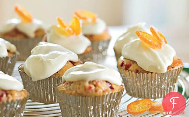 Muffins De Pão De Chá De Cranberry-Laranja