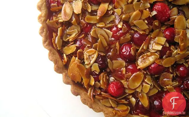 Torta De Cranberry, Caramelo E Amêndoa