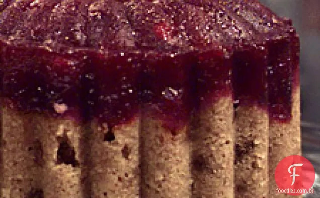 Pudim Cozido No Vapor De Cranberry