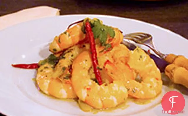 Camarão Com Sabor Picante De Laranja