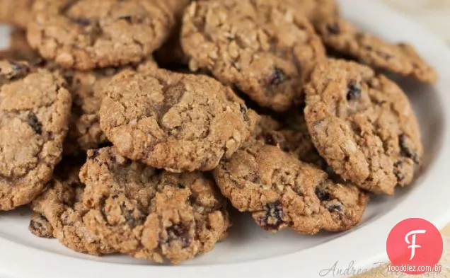 Biscoitos De Cranberry De Aveia De Trigo Integral