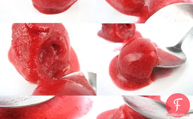 Sorbet De Cranberry E Baunilha