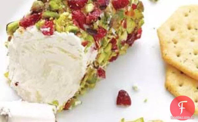 Queijo De Cabra Com Pistache E Cranberries