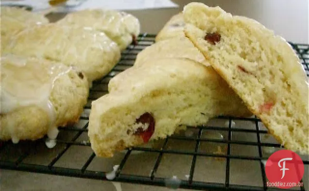 Limão Cranberry Scones
