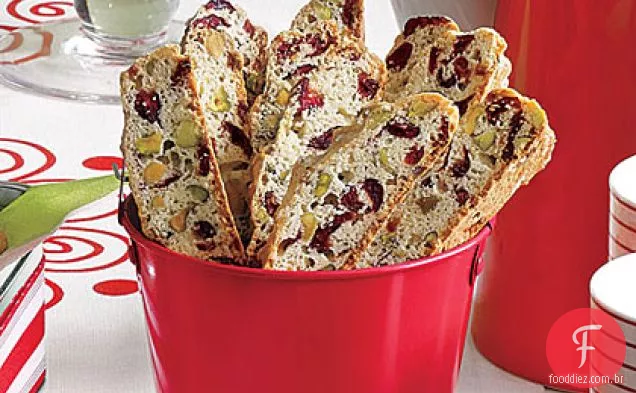 Cranberry-Pistachio Biscotti