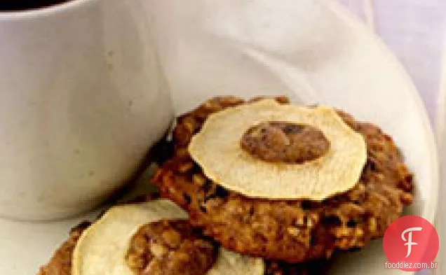 Biscoitos de maçã e groselha