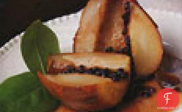 Peras Assadas Com Groselha E Canela