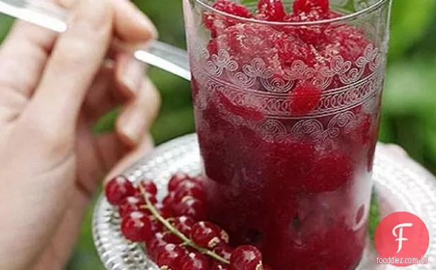 Redcurrant & Sweet Wine Granita