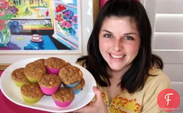 Muffins veganos de amêndoa-quinoa