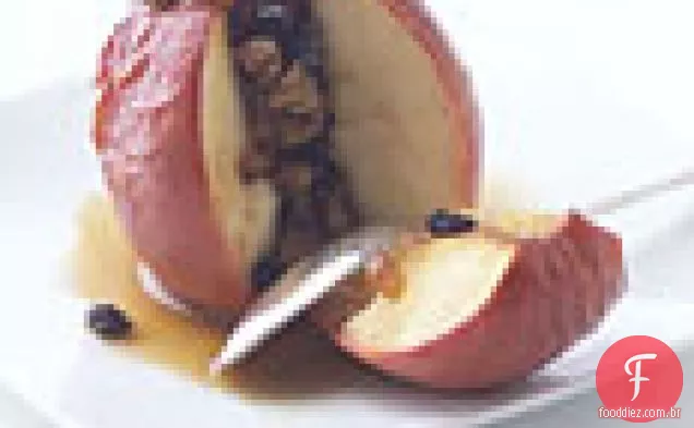 Maçãs Assadas Recheadas Com Frutas Secas E Nozes