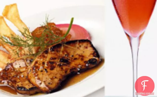 Foie Gras de Mona Farrugia com frutas caramelizadas
