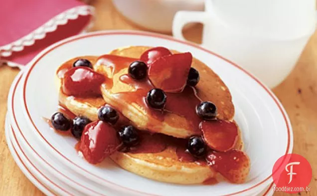 Panquecas De Limão Com Frutas Frescas