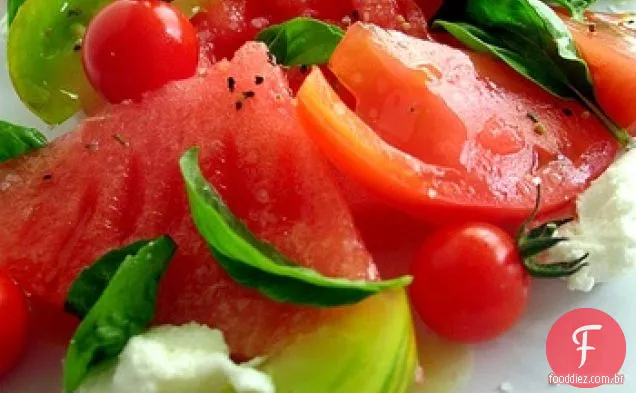 Salada De Tomate Melancia E Herança