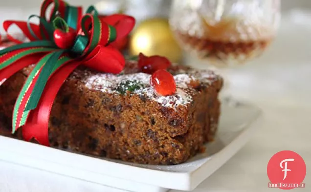 Bolo De Frutas De Natal Úmido