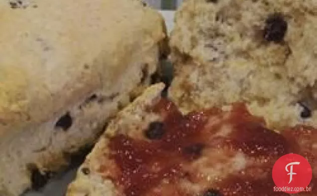 Aveia-scones de groselha