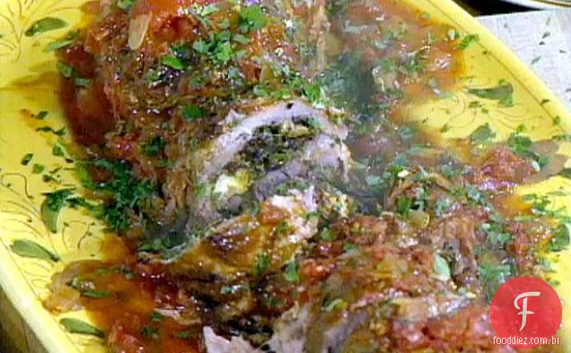 Rolo De Carne De Porco Refogado: Braciolona