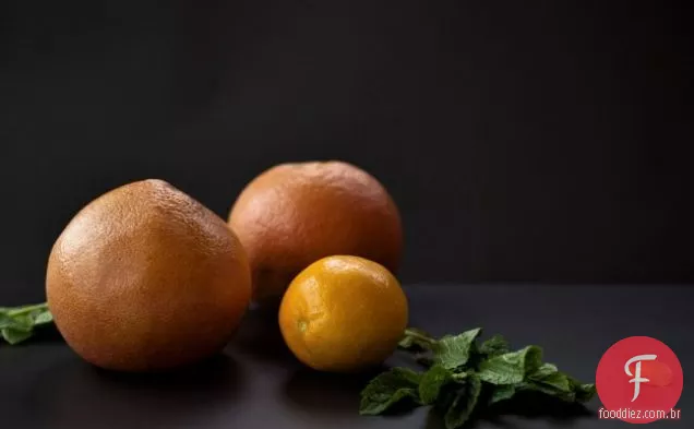 Salada De Toranja Com Leite Doce Granita