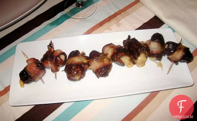 Datas Medjool Embrulhadas Com Bacon Recheadas Com Parmesão