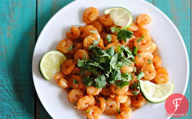 Camarão Picante Com Coentro E Limão