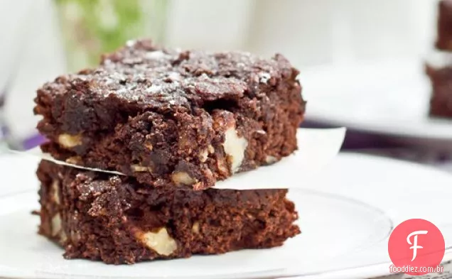 Brownies sem glúten, veganos e sem óleo