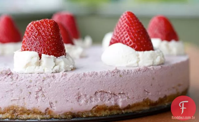 Cheesecake De Morango Cru