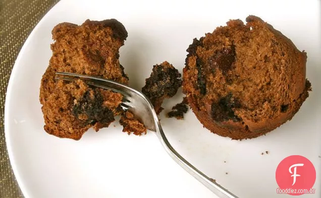 Muffins De Banana De Cacau Duplo