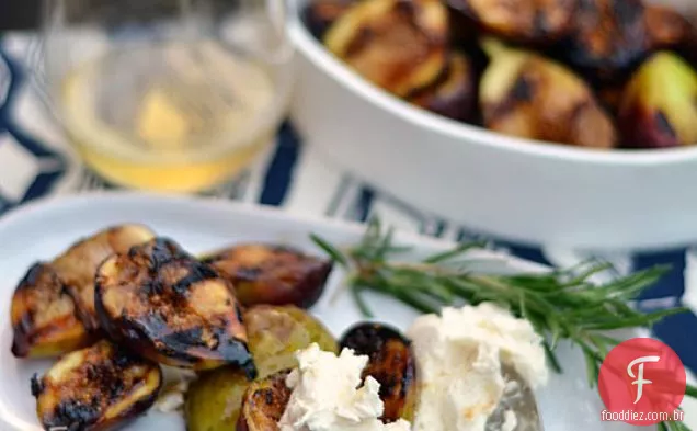 Figos Grelhados Com Mascarpone Melado