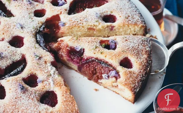 Bolo de framboesa e Figo