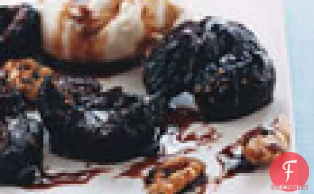 Figos com vinagre balsâmico, Mascarpone e nozes