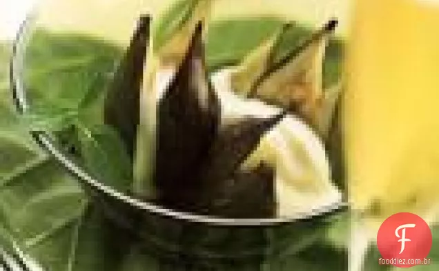 Figos Torrados Com Creme De Baunilha Fraîche