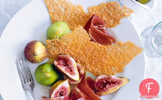 Figos Frescos Com Batatas Fritas Prosciutto E Parmesão