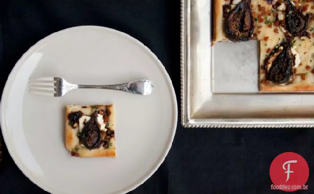 Pizza Com Figos De Missão Torrados Balsâmicos